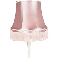 QAZQA Retro golvlampa grå med rosa mormorslampa - Classico