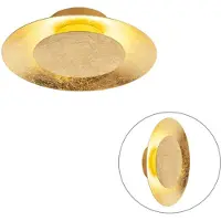 QAZQA Art Deco taklampa guld/mässing inkl LED - Sun