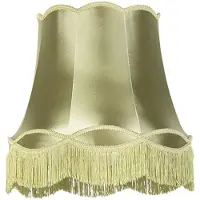 QAZQA Sidenlampskärm grön 45 cm - Granny