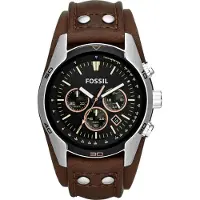 Fossil Klocka - - Coachman CH2891 - Armband av amerikanska plattor - Brun - Man
