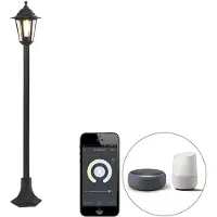 QAZQA Smart lykta svart 122 cm inkl. Wifi ST64 - New Haven