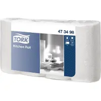 Tork pappershanddukar Plus 2-lagers 20,4 m vit, 5 pk x 4 rullar/krt