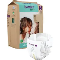 Bambo Nature Barnblöjor, tapeble, miljömärkt , 5, papperspåse - (6 st.)