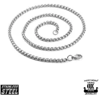 Northern Viking Jewelry NVJKE004 halsband Rolo link 70cm
