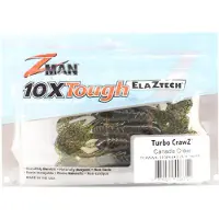 Z-Man Soft Lure Turbo CrawZ 4 Inch 6/Pack Canada Craw (8712) white