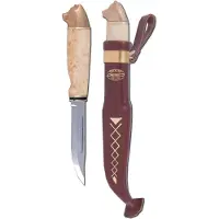 Marttiini Bear 549011W, Stainless, Curly Birch, outdoor knife