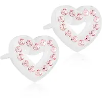 Blomdahl Örhängen Brilliance Heart Hollow, Light Rose - Stjärnurmakarna