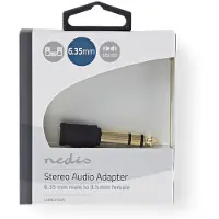 Nedis stereoljudadapter 6,35 mm hona till 3,5 mm hona