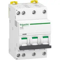 Schneider Electric Automatsikring iC40N 3 Pol + Nul D-karakteristik 16A 6/10kA brydeevne Icu