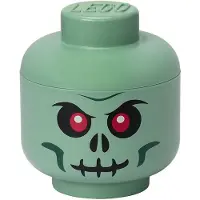 LEGO Förvaringslåda - Liten - Huvud - 19 cm - Skelett - - One Size - Låda