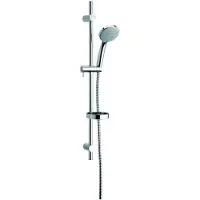 Damixa Fair Jet Flex duschset med handdusch med 3 sprayfunktioner och 1,5 meter duschslang
