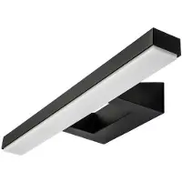 SG ARMATUREN Spejlarmatur View Mat-sort 16W LED 3000K