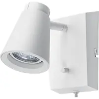 SG ARMATUREN A/S Vægarmatur Zoom Square LED 6W 2700K m/dimmer mat-hvid