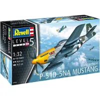 Revell P-51D Mustang, Luftfarkostmodell med fast vinge, Monteringssats, 1:32, P-51D Mustang, Hankoppling, Plast