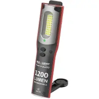 Helmuth A. Jensen HAJ LIGHT laddbar inspektionslampa 1200 lumen + toppljus 250 lumen med dimbart frontljus 1200/…