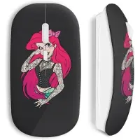 CAPACHEAP Souris Sans Fil Ariel Tatouee