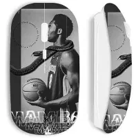 CAPACHEAP Souris sans fil maniacase blanche Kobe Bryant NBA black mamba mentality