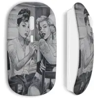 MANIACASE Souris sans fil Marilyn Monroe et Audrey Hepburn