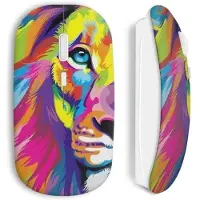 CAPACHEAP Souris sans Fil lion colorful