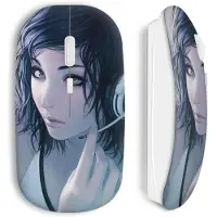 CAPACHEAP Souris Sans Fil Girl music