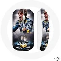 MANIACASE Souris Sans Fil Formule 1 Jaune Fernando alonso