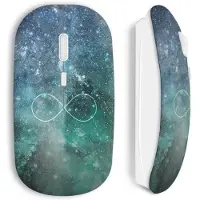 MANIACASE Souris Galaxy bleu Sans Fil