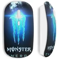 MANIACASE Souris Sans Fil Monster Energy Blue Iced