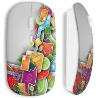 CAPACHEAP Souris Sans Fil Design Coloré