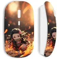 MANIACASE Souris sans fil blanche Demon Slayer Nezuko 3D art anime Manga