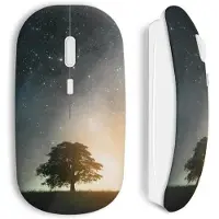 CAPACHEAP Souris Sans Fil Arbre Galaxy