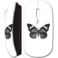 CAPACHEAP Souris sans fil Papillon blanc