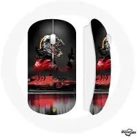 CAPACHEAP Souris sans fil Formule 1 Sebastian vettel Rouge