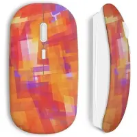 CAPACHEAP Souris sans fil Pixel design Orange