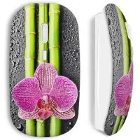 CAPACHEAP Souris Sans Fil Fleurs bambou