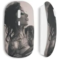 CAPACHEAP Souris Sans Fil Tattoo Sexy Girl