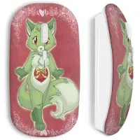 CAPACHEAP Souris sans fil Green fox renard