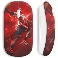 CAPACHEAP Souris sans fil lebron james basketball red art