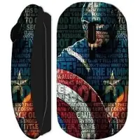CAPACHEAP Souris Sans Fil Captain Super America Comics Noire