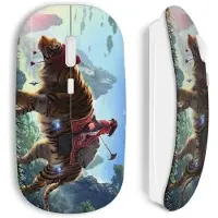 CAPACHEAP Souris Sans Fil Tiger Manga Girl