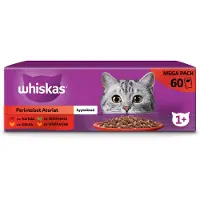 Whiskas 1+ Classic Selection i gelé våtfoder katt multipack (påsar 85 g)