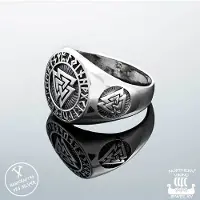 Northern Viking Jewelry 0Northern Viking Jewelry Valknut ring NVJ-H-SO003-210