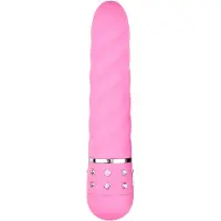 EasyToys Diamond - vibratorstav med spiralstruktur - rosa