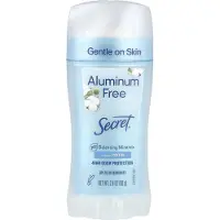 Secret , 48 timmars Doftskydd Deodorant, Fritt från Alumin, Cotton, 2,4 oz (68 g)