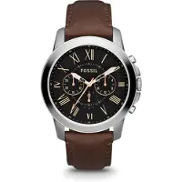 Fossil GRANT FS4813 Klocka - Chrono Brown Leather Herr - Vintage