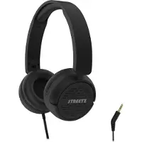 STREETZ H110 Hörlurar, vikbara, volymkontrol, 3.5 mm, black