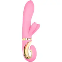 G-Vibe GRabbit - G-punktsvibrator med 3 motorer - uppladdningsbar - rosa