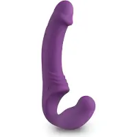 EasyToys - uppladdningsbar strap-on vibrator utan sele - lila