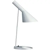 Louis Poulsen Bordslampa , AJ, Vit, Vardagsrum, Metall, Design