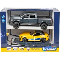 BRUDER Dodge Ram 2500 Power Wagon and Roadster toy