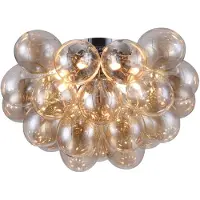 Maytoni Taklampa Balbo, dimbar, Creme / bärnsten, Vardagsrum / matsal, Glas, Modern, Taklampa